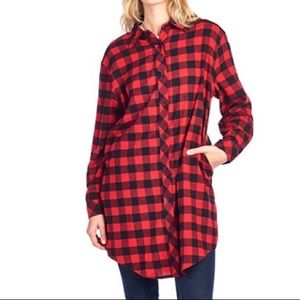 Black and red flannel